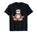 Meditation Sloth Yoga Pose Relaxing T-Shirt - Aesthetic Graphic for Adults - T-Shirt, Sweatshirt, Hoodie