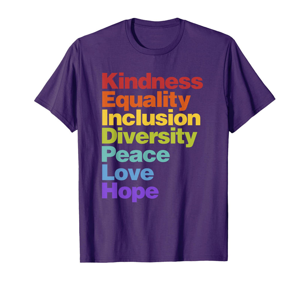 Kindness Equality Inclusion T-Shirt - Streetwear Style for Adults - T-Shirt, Sweatshirt, Hoodie