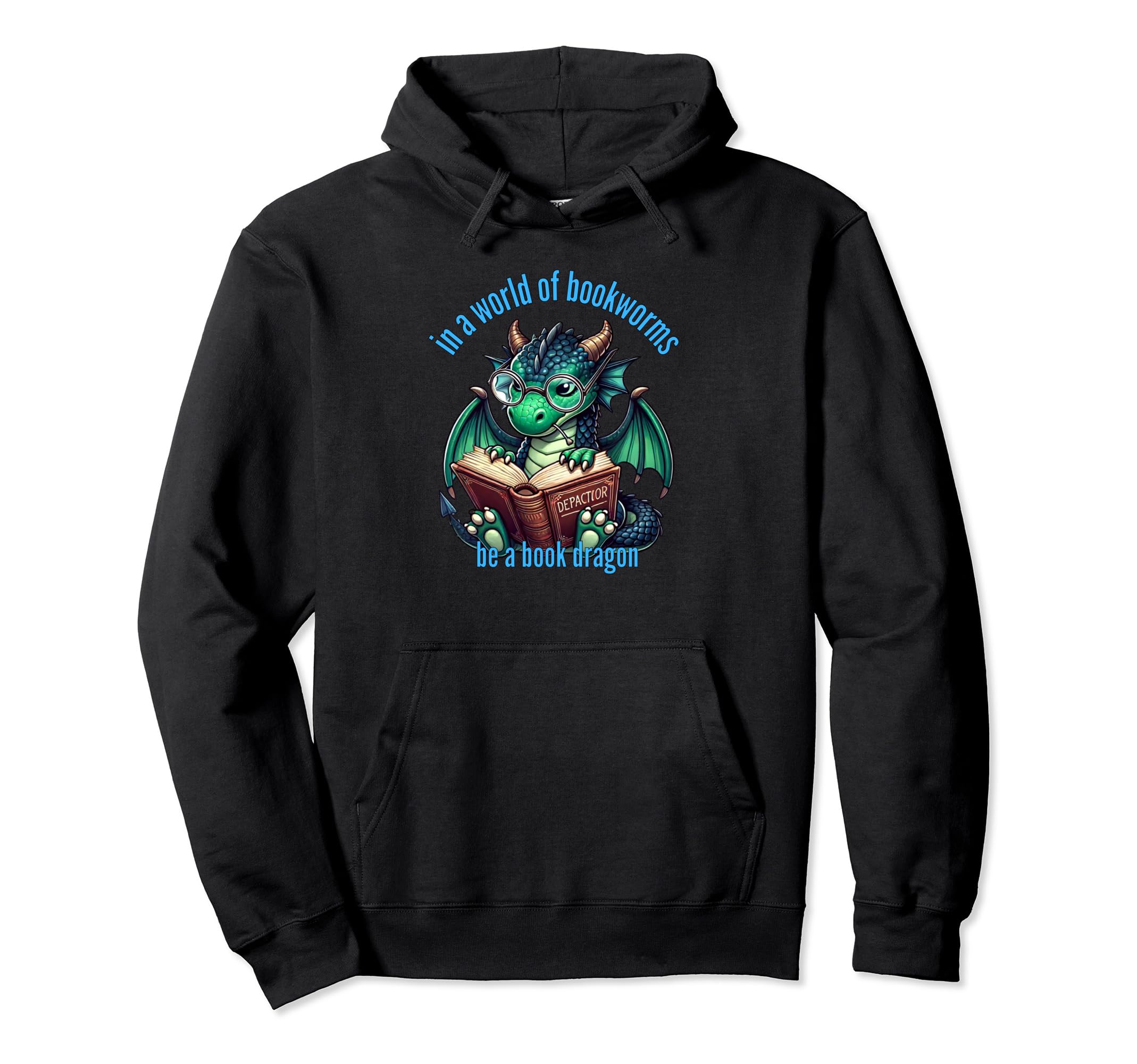 Dragon World Bookworms Be Book Dragon Hoodie - Aesthetic Graphic Men Women - T-Shirt, Sweatshirt, Hoodie