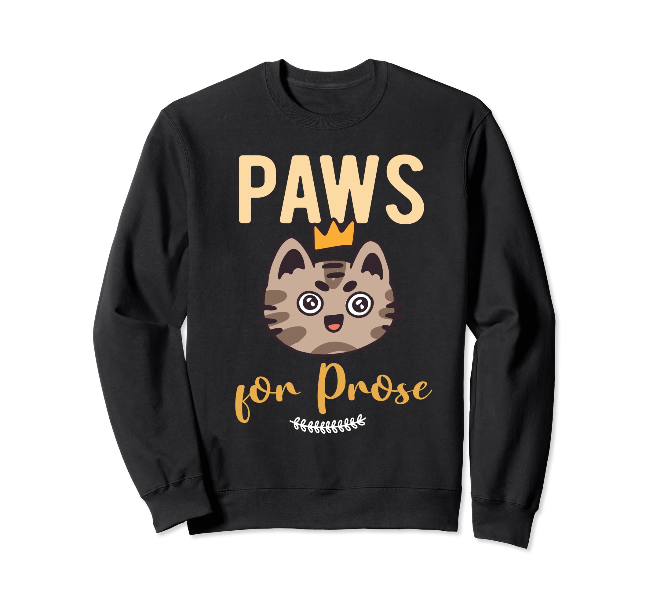 Poetry Cat Feline Lover Literature Sweatshirt - Graphic Print for Adults - T-Shirt, Sweatshirt, Hoodie