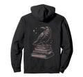 Raven Crow Book Bird Literature Reading Hoodie - Graphic Print Men Women - T-Shirt, Sweatshirt, Hoodie