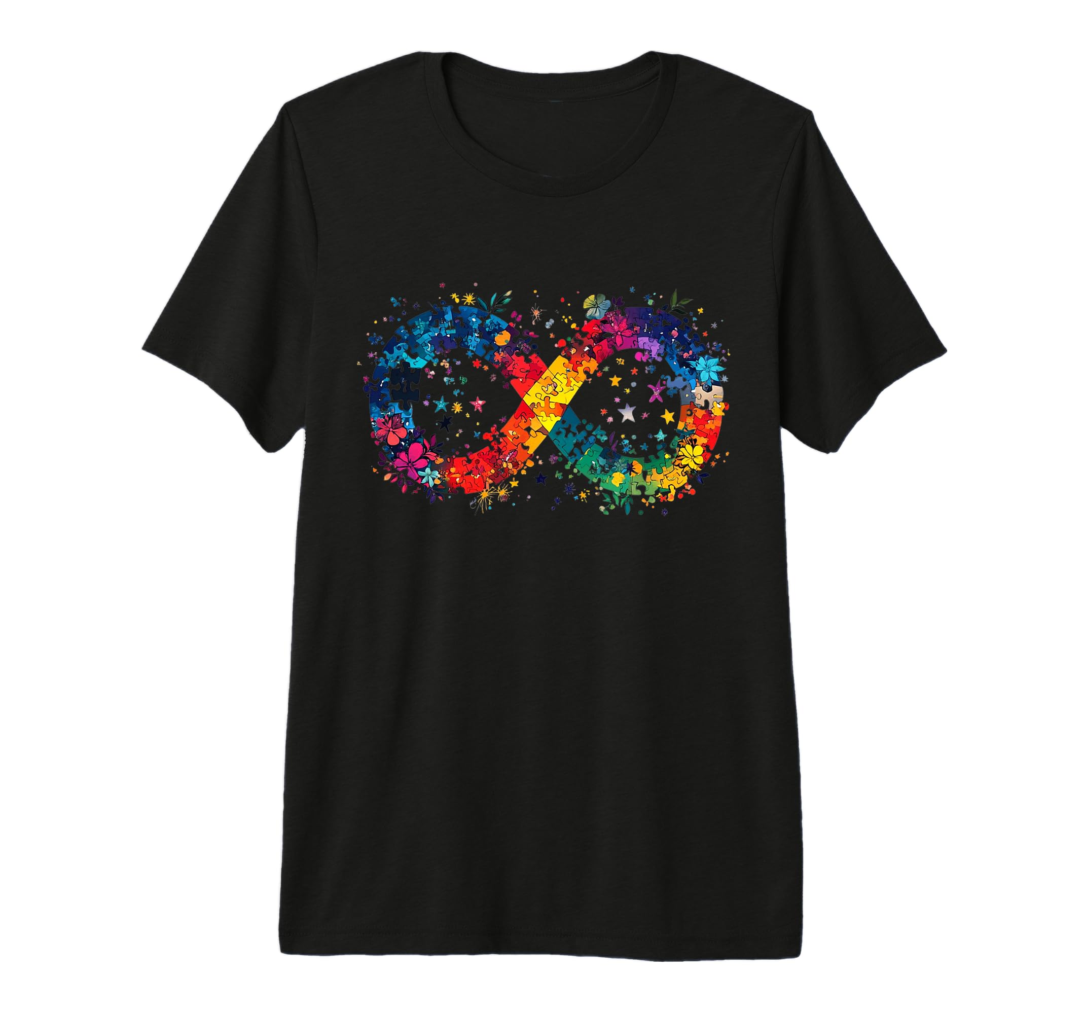 Autistic Pride Glowing Infinity T-Shirt - Novelty Apparel for Adults - T-Shirt, Sweatshirt, Hoodie