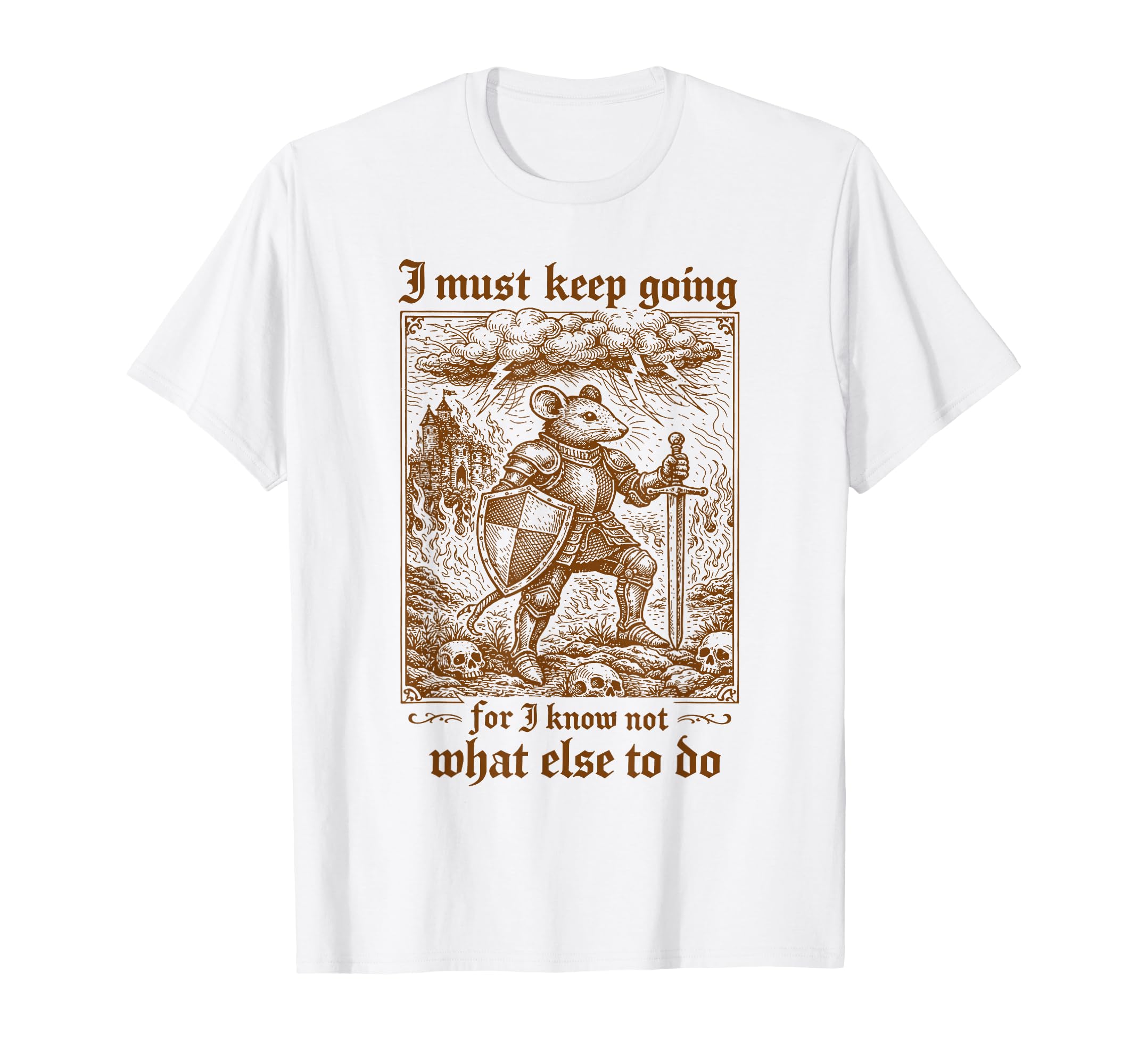 Medieval Knight Mouse Renaissance Fair T-Shirt - Unique Graphic for Adults - T-Shirt, Sweatshirt, Hoodie