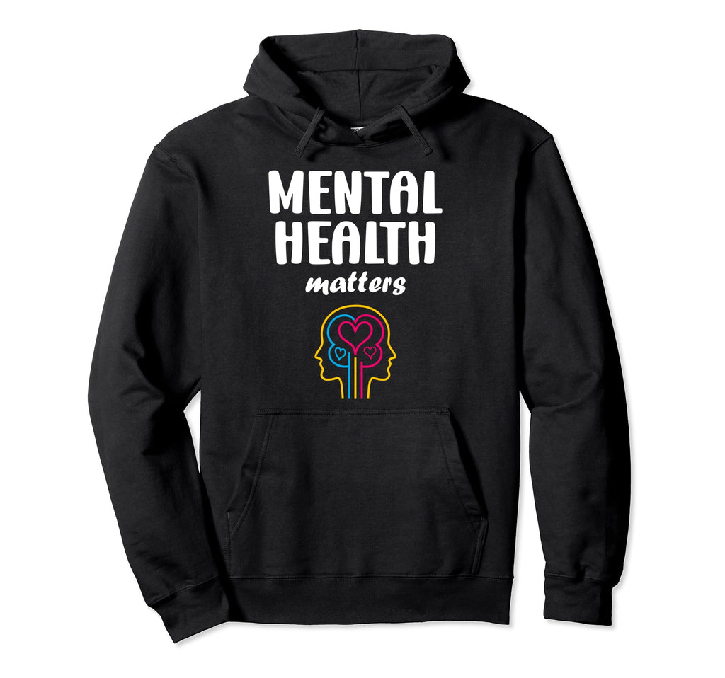 Simple Support Brain Illness Mental Hoodie - Trendy Graphic for Adults - T-Shirt, Sweatshirt, Hoodie