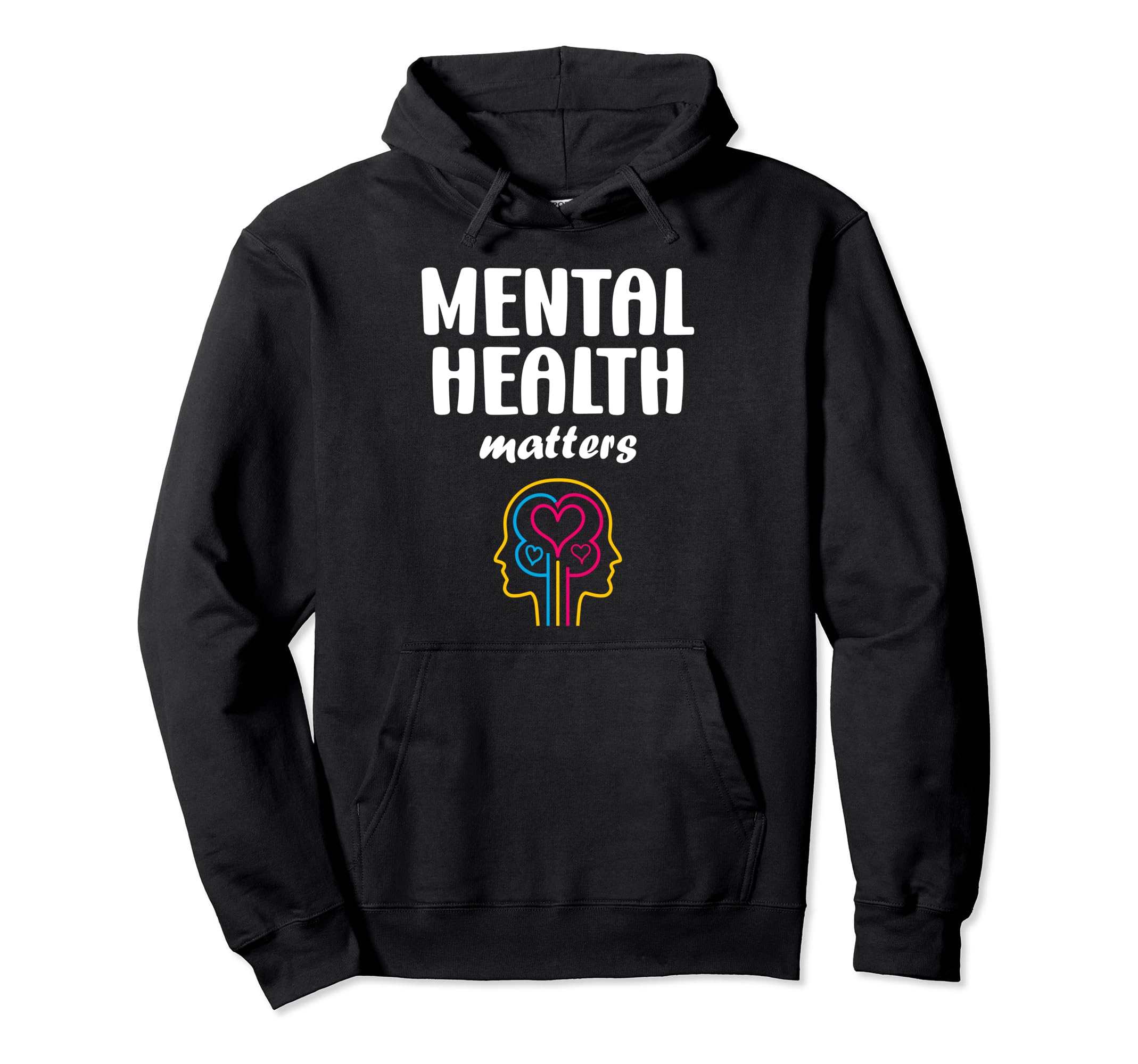 Simple Support Brain Illness Mental Hoodie - Trendy Graphic for Adults - T-Shirt, Sweatshirt, Hoodie
