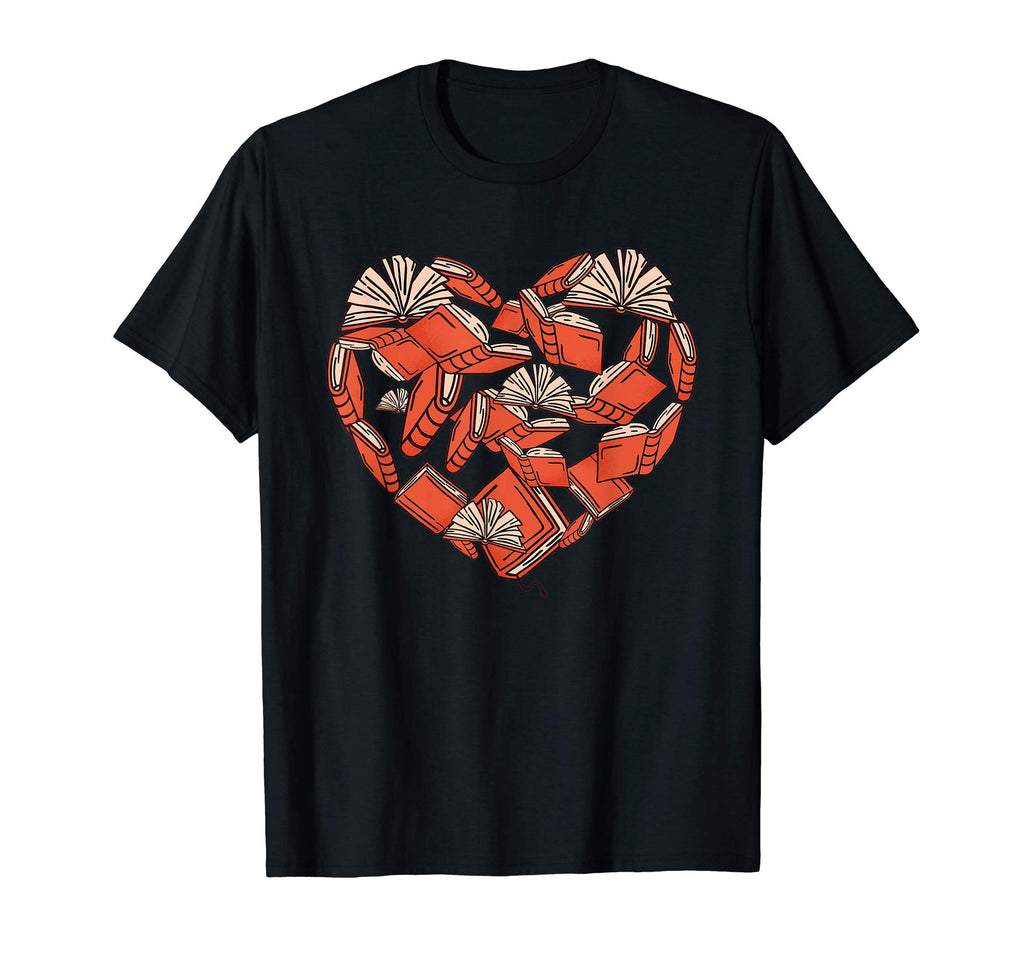 Books Lover Shirts Book Heart T-Shirt - Casual Everyday Wear Men Women - T-Shirt, Sweatshirt, Hoodie