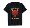 Reading Dragon Book Lover Fantasy T-Shirt - Graphic Print Men Women - T-Shirt, Sweatshirt, Hoodie