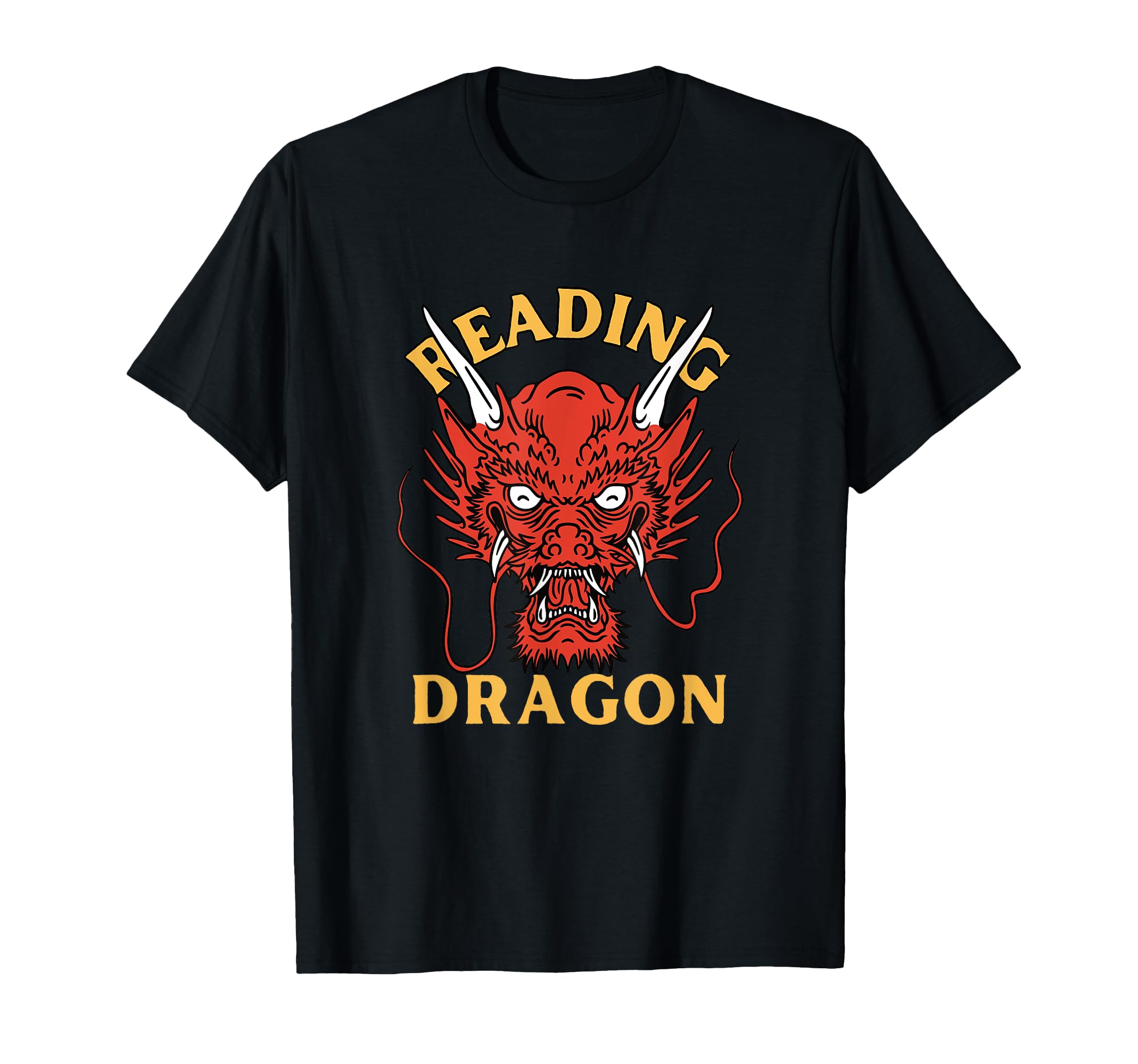 Reading Dragon Book Lover Fantasy T-Shirt - Graphic Print Men Women - T-Shirt, Sweatshirt, Hoodie
