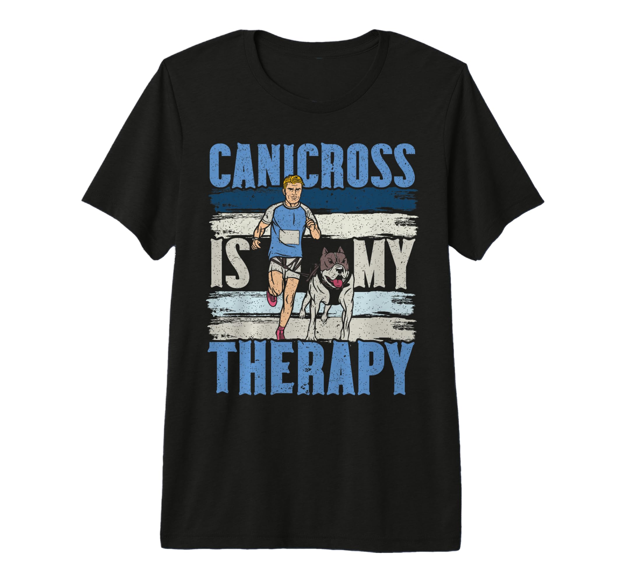 Canicross Is My Therapy Running Dog T-Shirt - Streetwear Style Men Women - T-Shirt, Sweatshirt, Hoodie