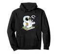 Night Owl Books And Coffee Or Tea Hoodie - Fun Novelty Design Unisex - T-Shirt, Sweatshirt, Hoodie
