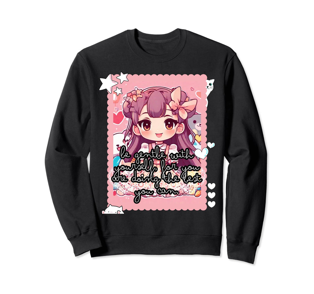 Kawaii Rebellion Anime Inspired Sweatshirt - Unique Graphic for Adults - T-Shirt, Sweatshirt, Hoodie