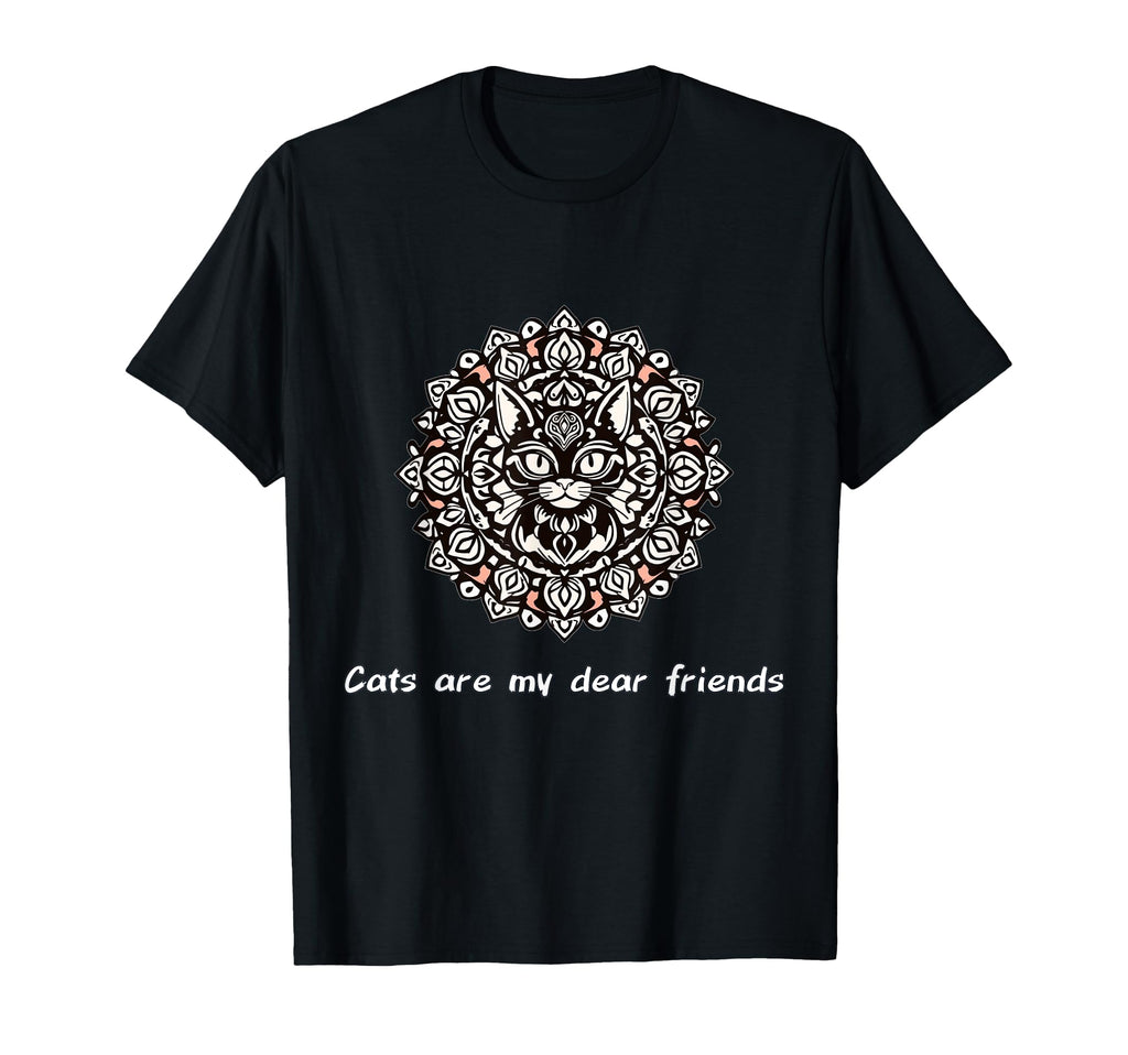Cats Are My Best Friends Sacred Animals T-Shirt - Unique Graphic Men Women - T-Shirt, Sweatshirt, Hoodie