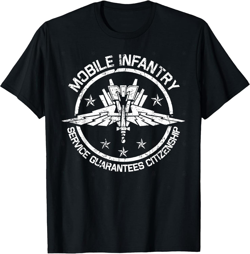 Vintage Mobile Infantry Crest Unisex T-shirt, Sweatshirt, Hoodie, Long Sleeve Tee - T-Shirt, Sweatshirt, Hoodie