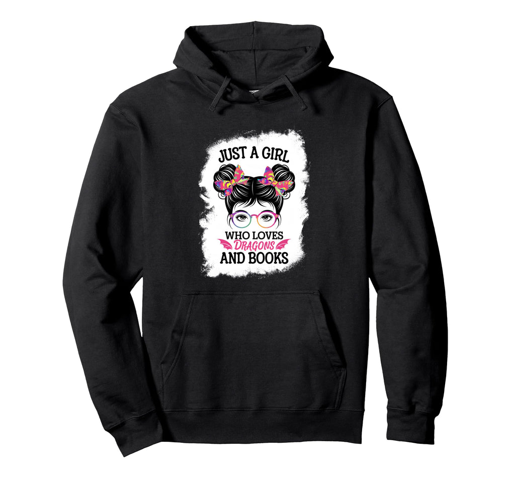 Just Who Loves Dragons And Books Hoodie - Novelty Apparel Men Women - T-Shirt, Sweatshirt, Hoodie