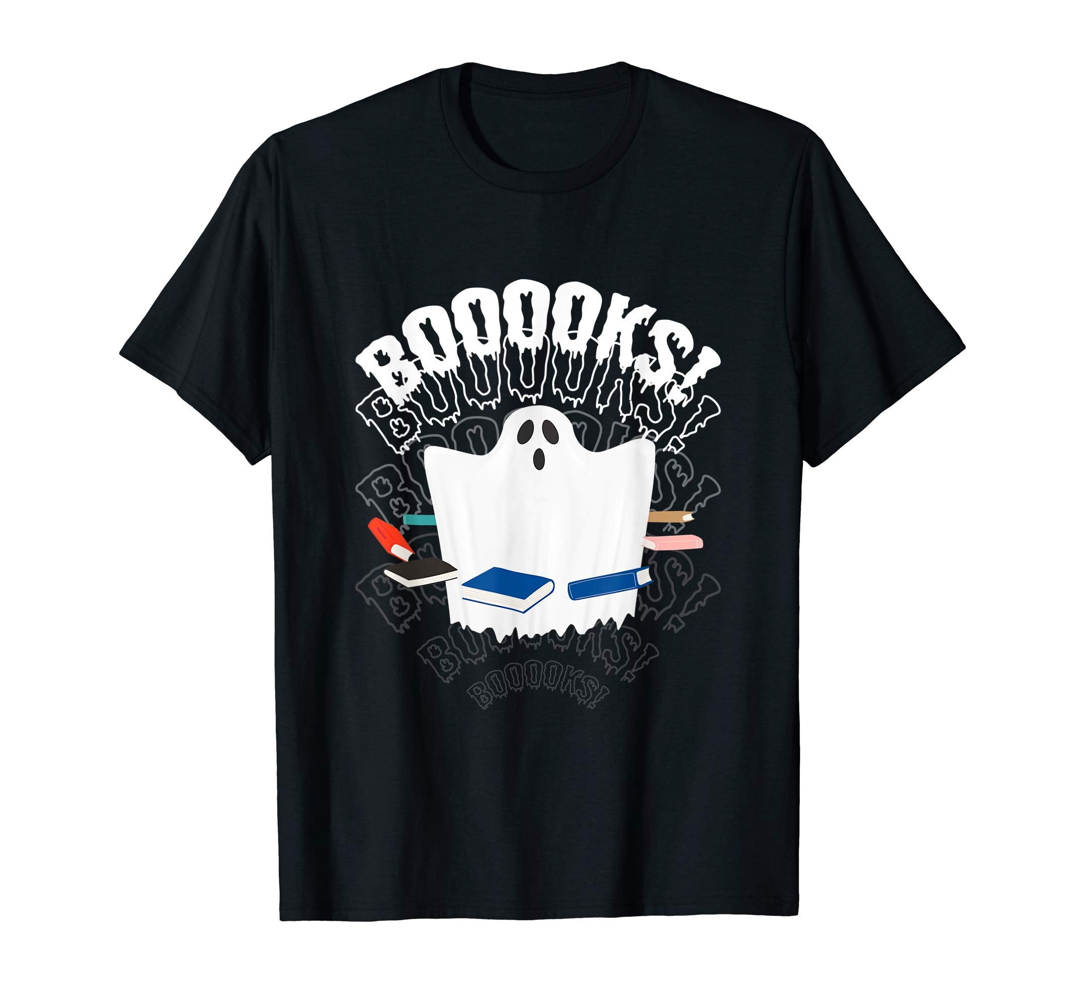 Booooks I Ghosts Spirit Book T-Shirt - Casual Everyday Wear Men Women - T-Shirt, Sweatshirt, Hoodie