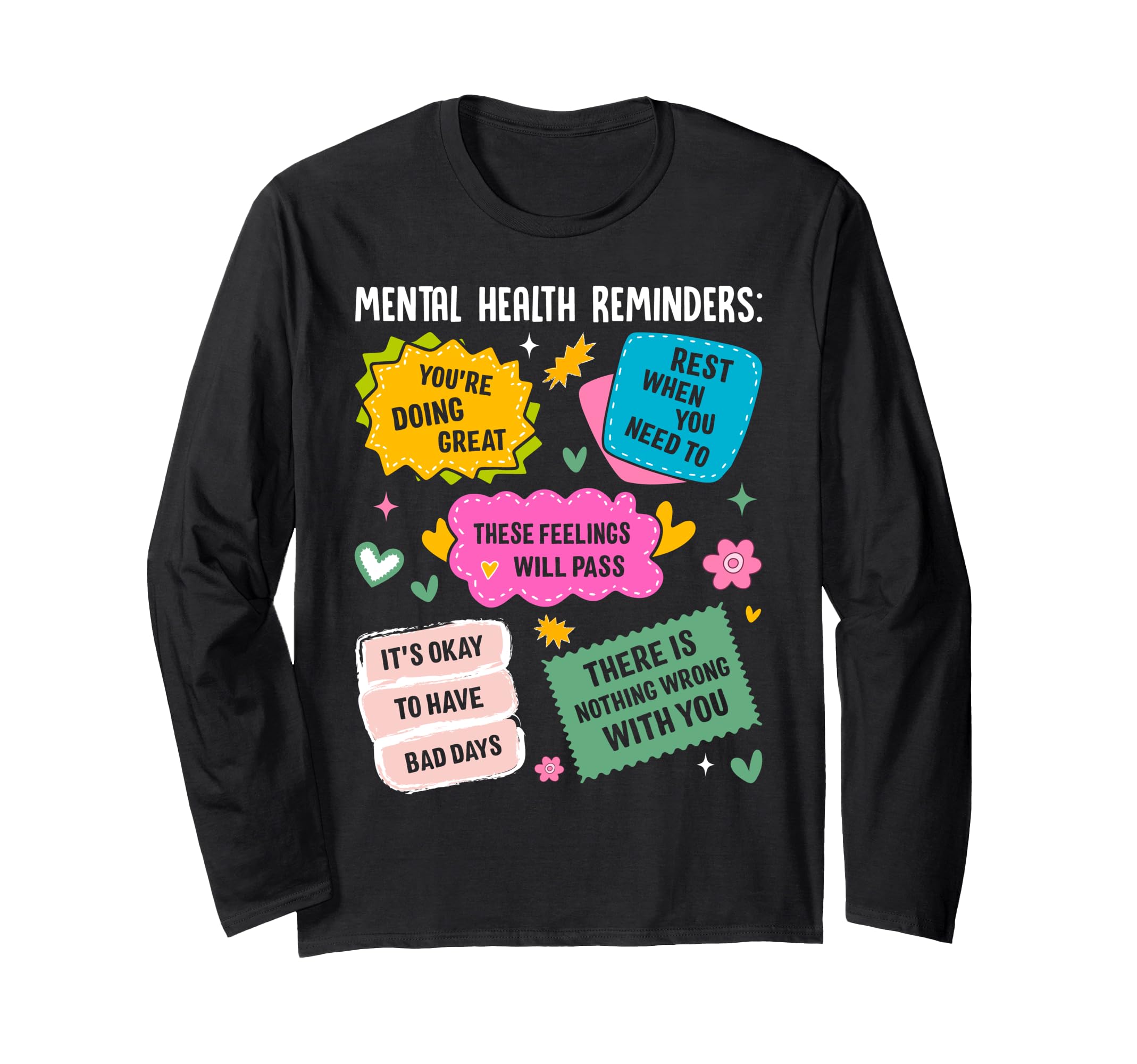 Mental Health Awareness Ribbon Sweatshirt - Fun Novelty Design for Adults - T-Shirt, Sweatshirt, Hoodie