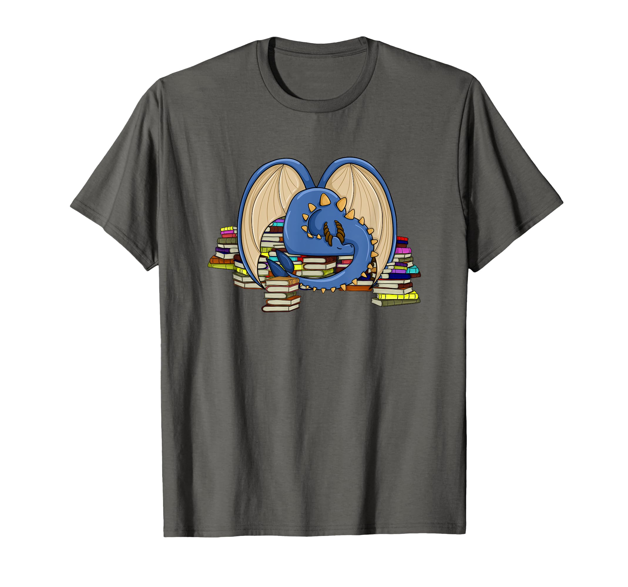 Book Hoarding Dragon T-Shirt - Trendy Graphic Unisex - T-Shirt, Sweatshirt, Hoodie