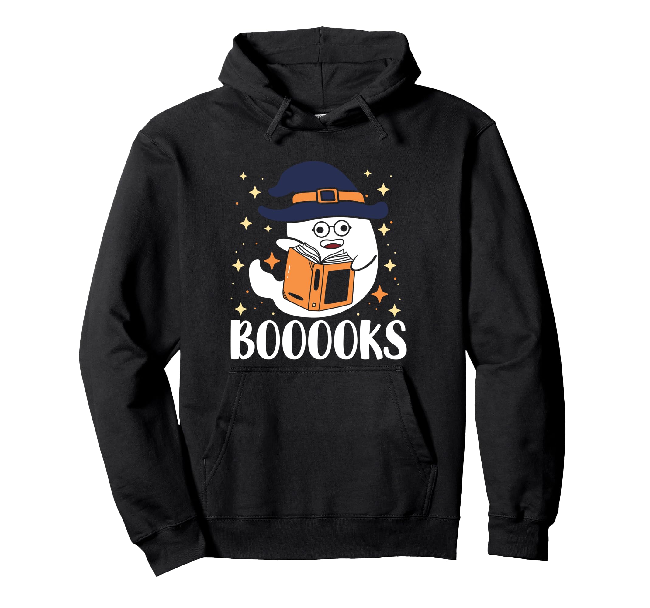 Books Funny Wordplay Boo Booooks Reader Hoodie - Trendy Graphic Men Women - T-Shirt, Sweatshirt, Hoodie