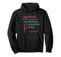 Self Care Word Art Inspirational Hoodie - Casual Everyday Wear for Adults - T-Shirt, Sweatshirt, Hoodie