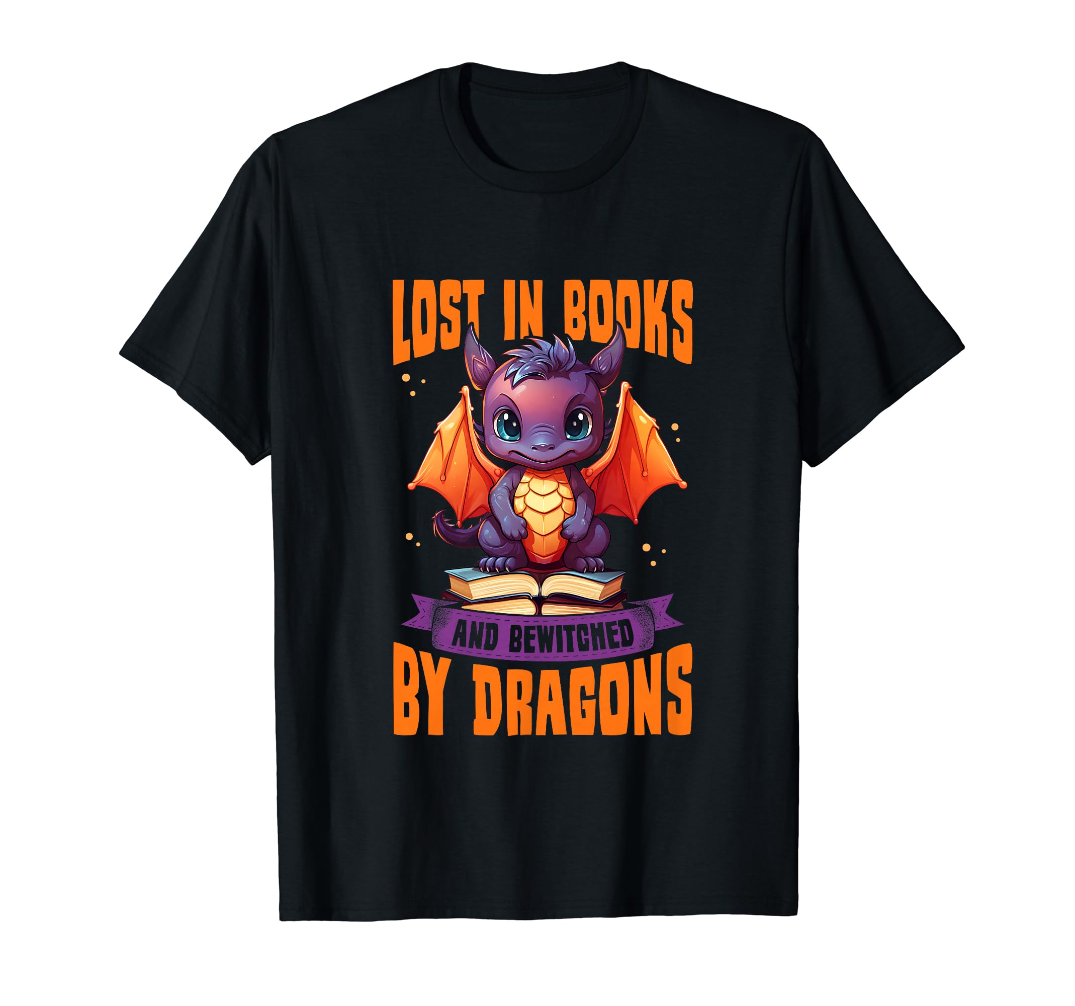Mythology Fantasy Book Lover Dragon T-Shirt - Fun Novelty Design Unisex - T-Shirt, Sweatshirt, Hoodie