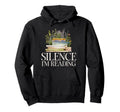 Silence Im Reading Book Lover Wildflower Hoodie - Graphic Print Unisex - T-Shirt, Sweatshirt, Hoodie