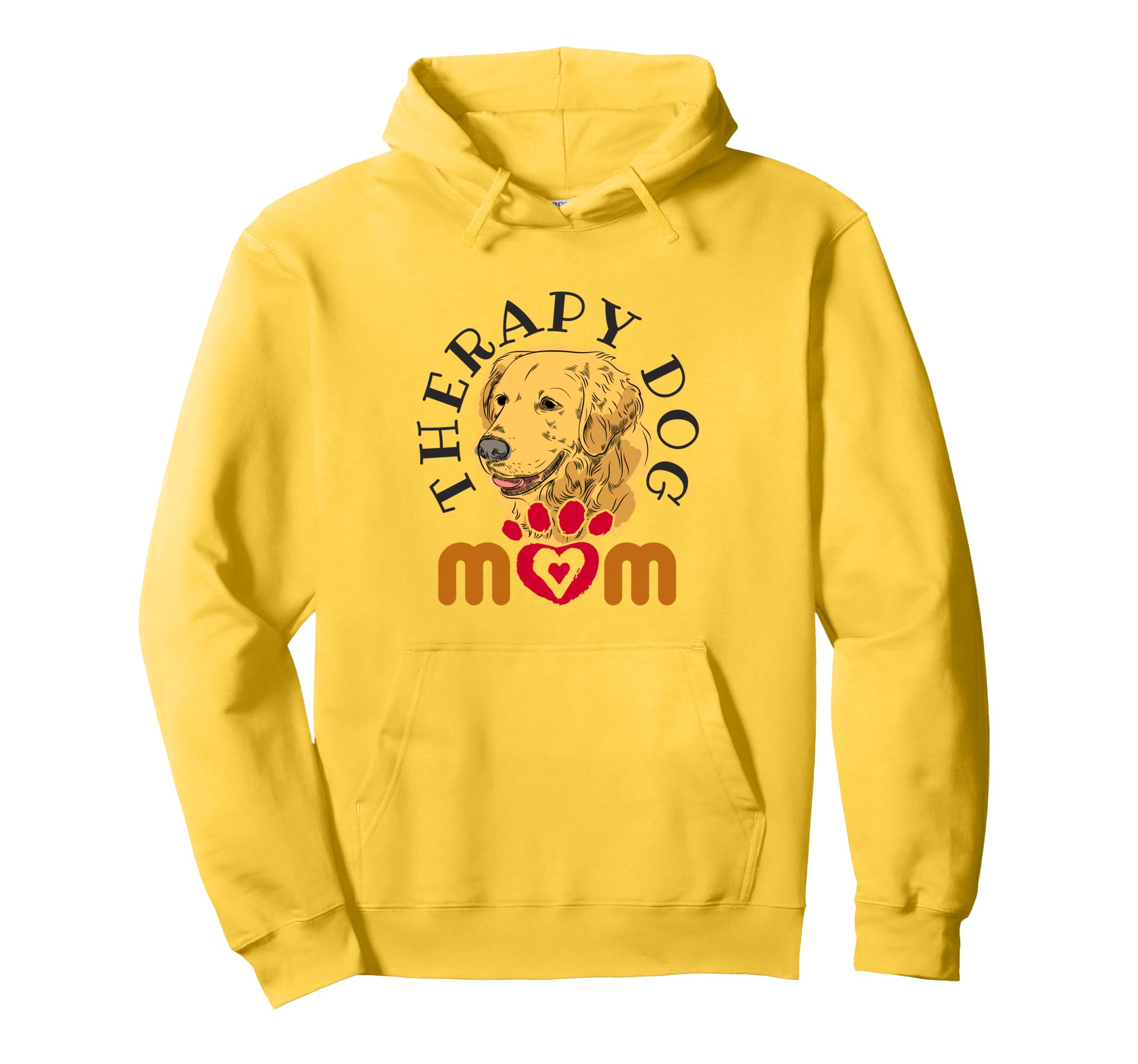 Therapy Dog Mom Handler Mothers Day Hoodie - Novelty Apparel Men Women - T-Shirt, Sweatshirt, Hoodie