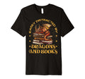 Easily Distracted Dragons And Books T-Shirt - Aesthetic Graphic for Adults - T-Shirt, Sweatshirt, Hoodie