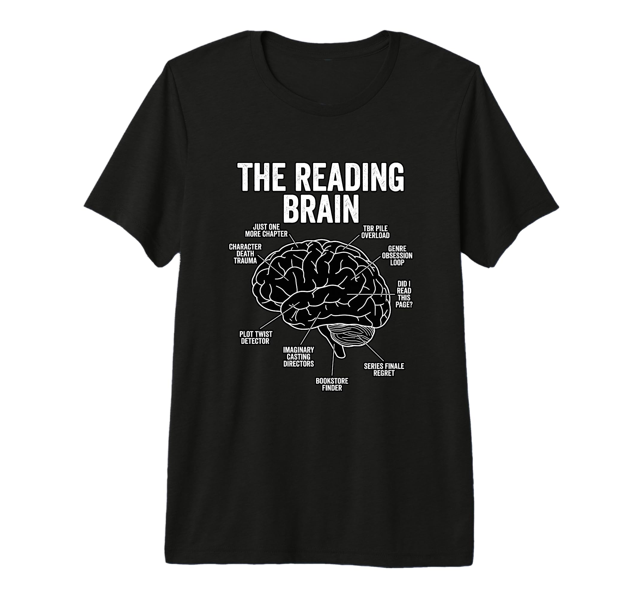 Bookish Reading Brain Funny Bookworm T-Shirt - Trendy Graphic Unisex - T-Shirt, Sweatshirt, Hoodie