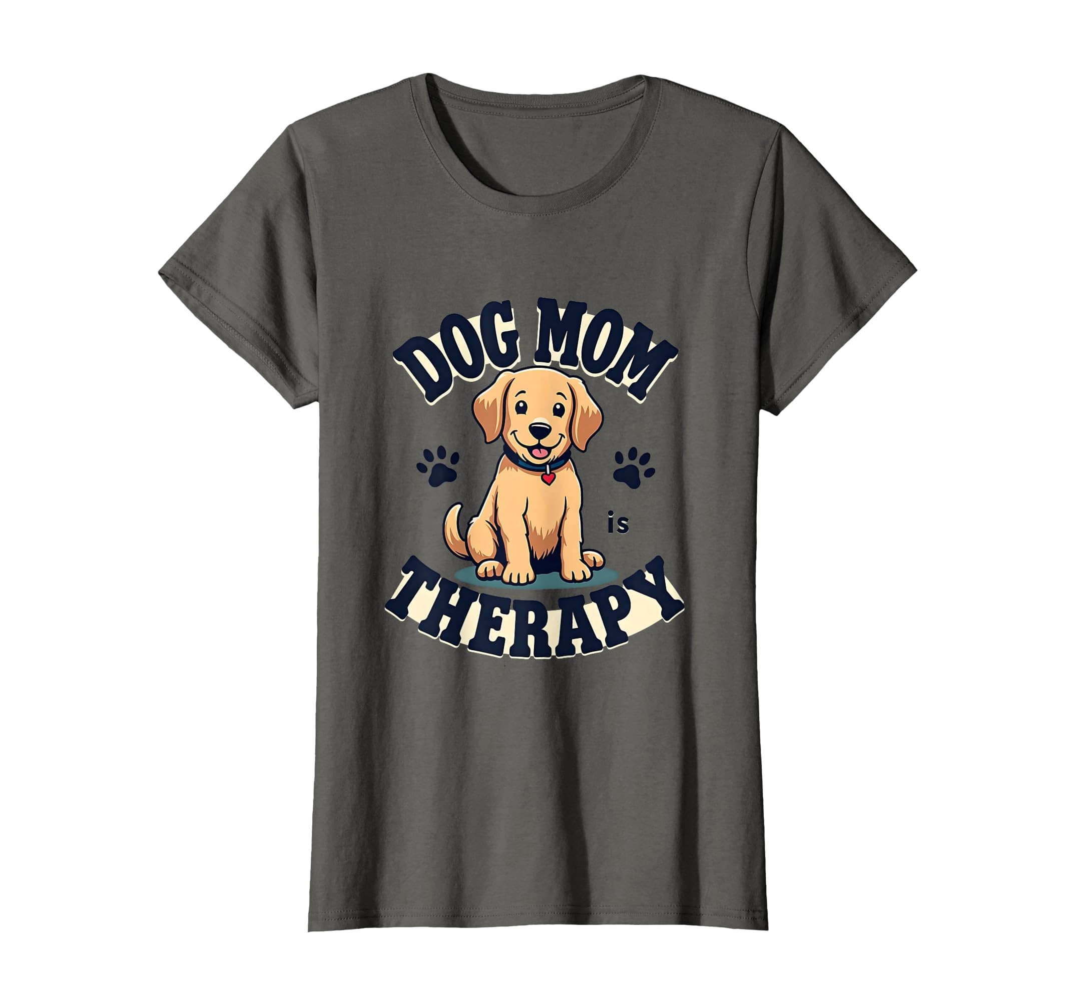 Best Dog Mom Ever Therapy Heartfelt Pet T-Shirt - Custom Art Print Unisex - T-Shirt, Sweatshirt, Hoodie