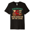 Book Dragon Reading Monster Funny T-Shirt - Custom Art Print Men Women - T-Shirt, Sweatshirt, Hoodie