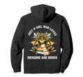 Just Who Loves Dragons And Books Librarian Hoodie - Unique Graphic Unisex - T-Shirt, Sweatshirt, Hoodie