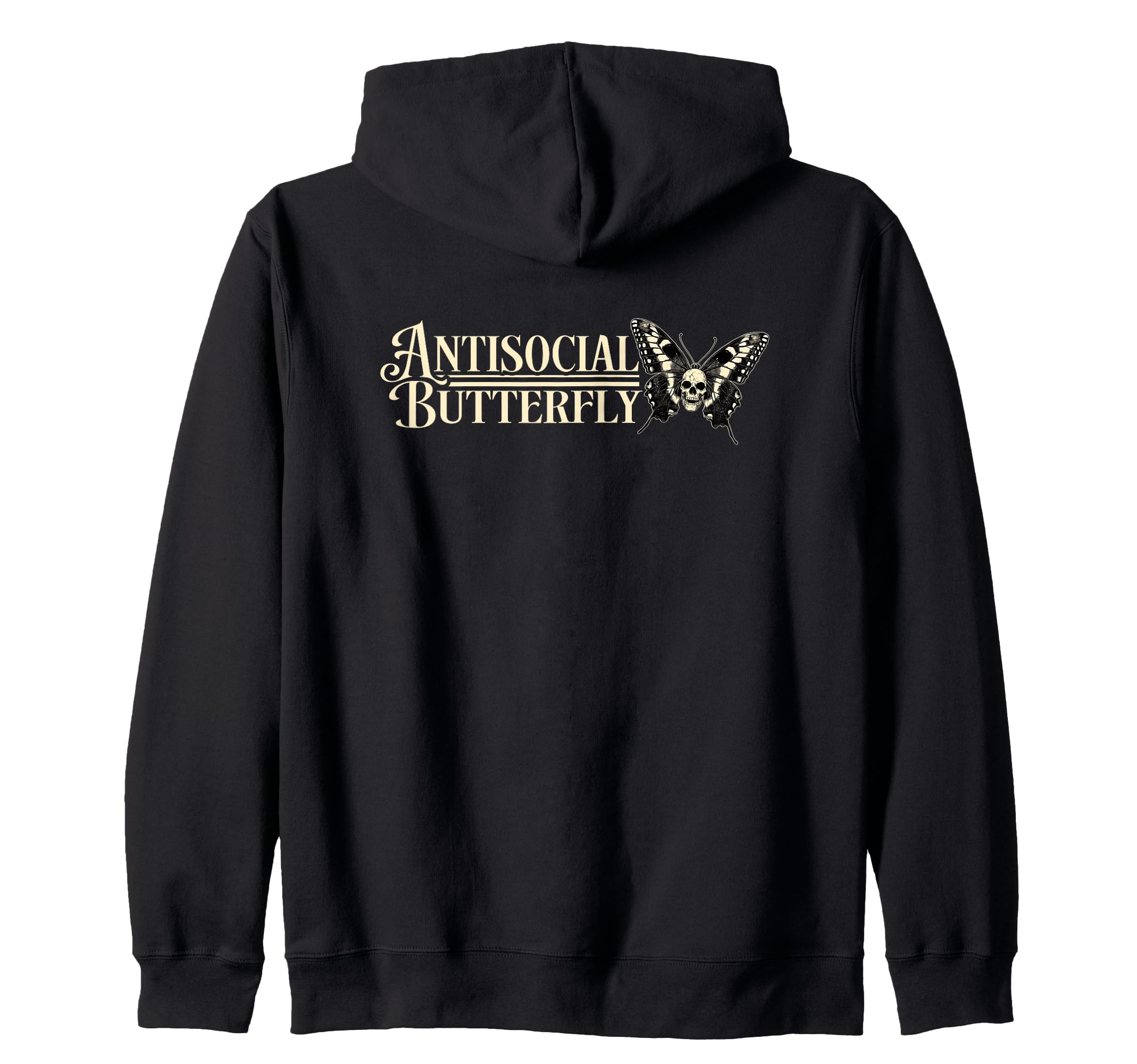 Antisocial Butterfly Gift Sweatshirt - Unique Graphic Unisex - T-Shirt, Sweatshirt, Hoodie