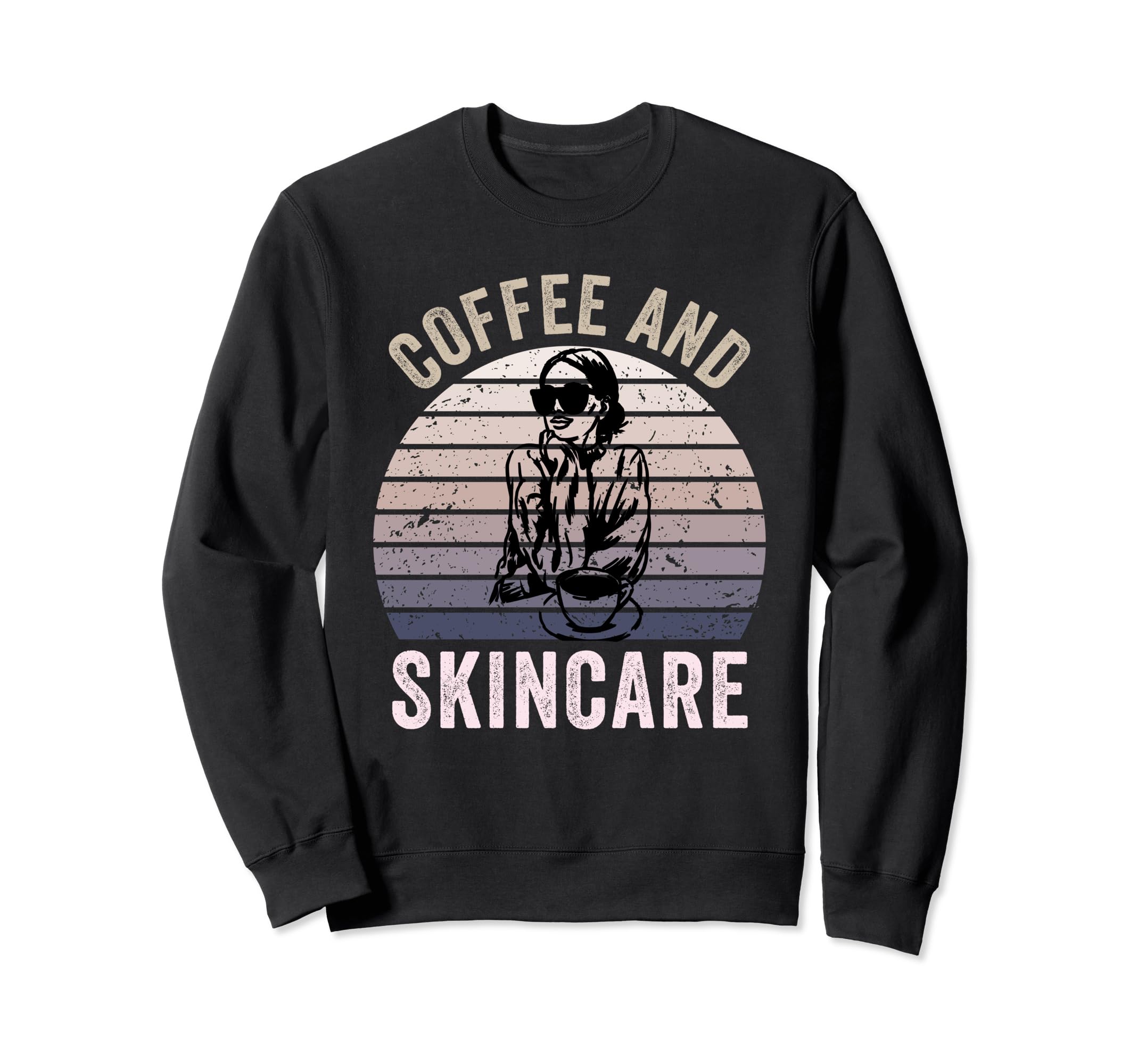 Coffee And Skincare Lovers Sweatshirt - Minimalist Print for Adults - T-Shirt, Sweatshirt, Hoodie