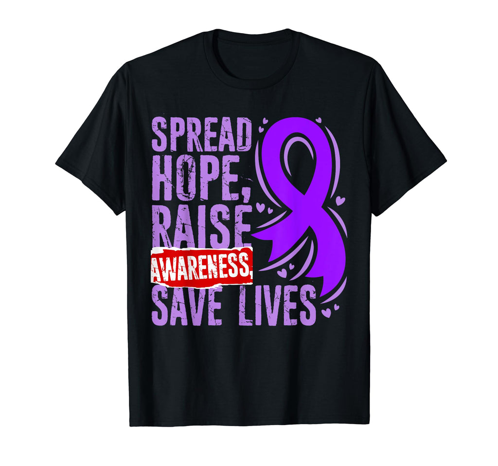 Spread Hope Raise Awareness Save Lives T-Shirt - Aesthetic Graphic Unisex - T-Shirt, Sweatshirt, Hoodie