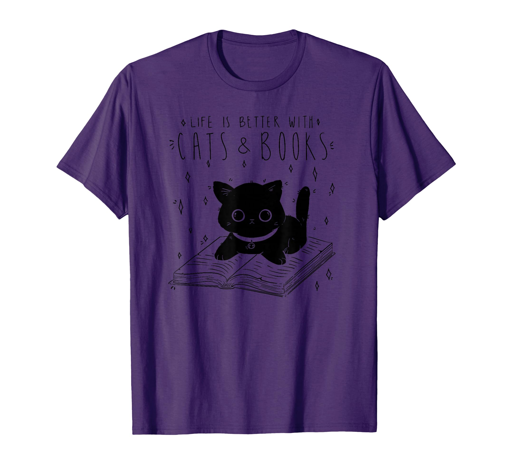 Life Is Better Cats Books Lover Book T-Shirt - Streetwear Style Men Women - T-Shirt, Sweatshirt, Hoodie