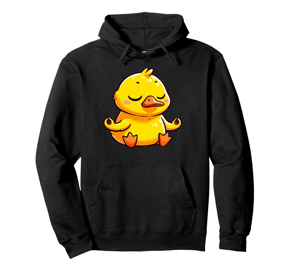 Meditation Duck Yoga Pose Relaxing Hoodie - Custom Art Print for Adults - T-Shirt, Sweatshirt, Hoodie