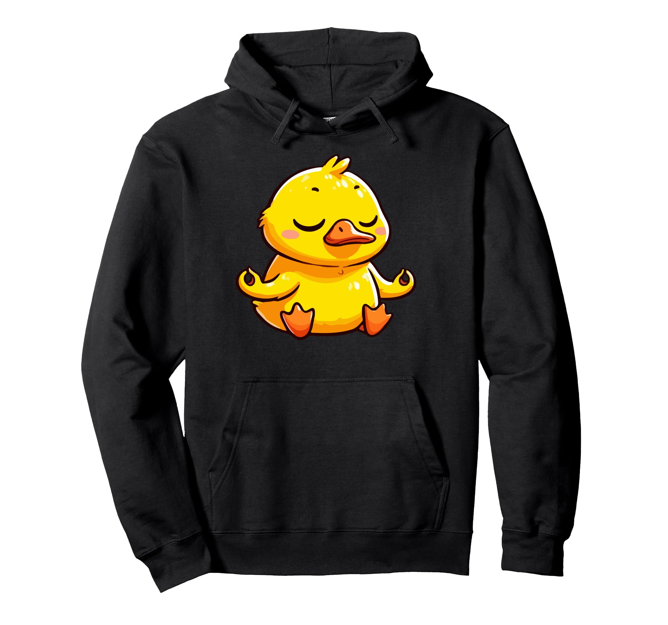 Meditation Duck Yoga Pose Relaxing Hoodie - Custom Art Print for Adults - T-Shirt, Sweatshirt, Hoodie