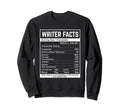 Writer Nutrition Facts Famous Novel Sweatshirt - Unique Graphic Men Women - T-Shirt, Sweatshirt, Hoodie