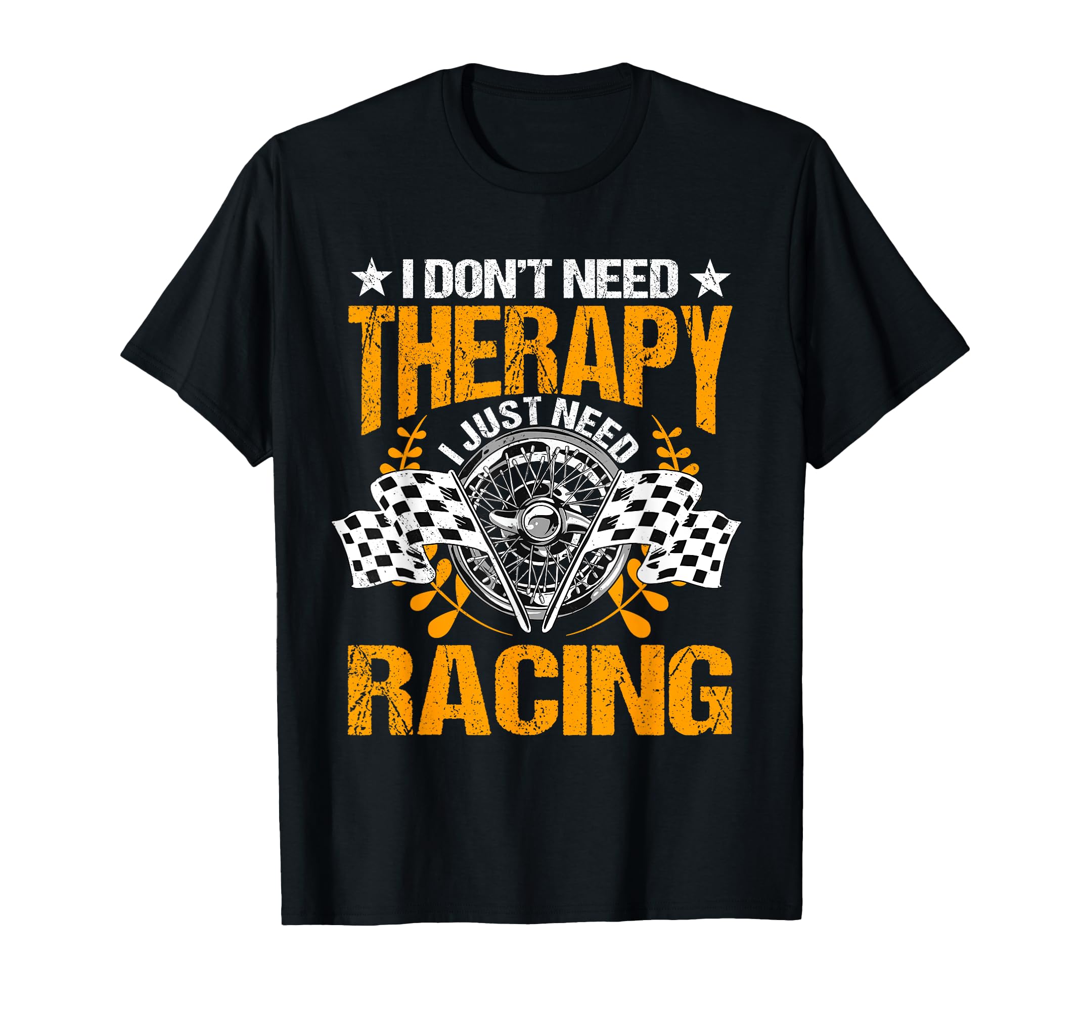Racing Therapy Racer Race Track T-Shirt - Aesthetic Graphic for Adults - T-Shirt, Sweatshirt, Hoodie