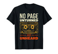 No Page Unturned Just Unheard Audio T-Shirt - Minimalist Print Men Women - T-Shirt, Sweatshirt, Hoodie