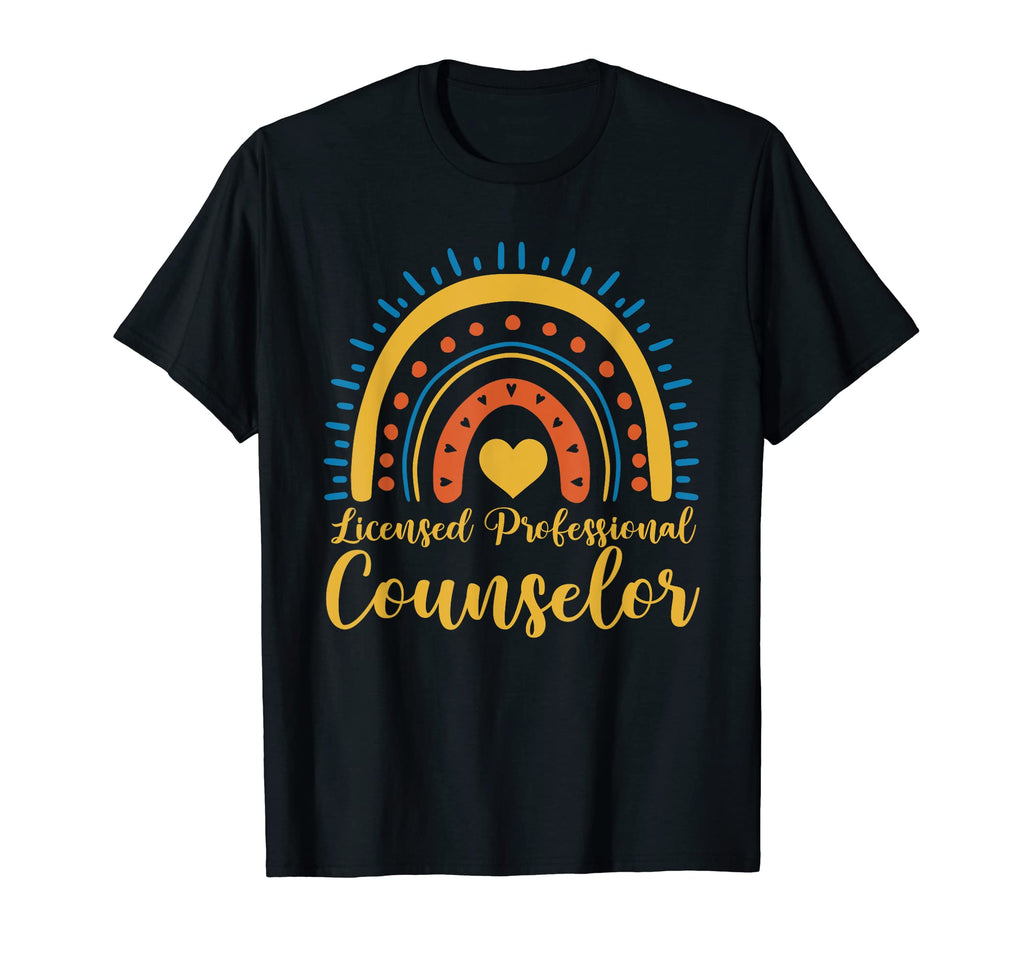 Licensed Professional Counselor Rainbow T-Shirt - Graphic Print for Adults - T-Shirt, Sweatshirt, Hoodie