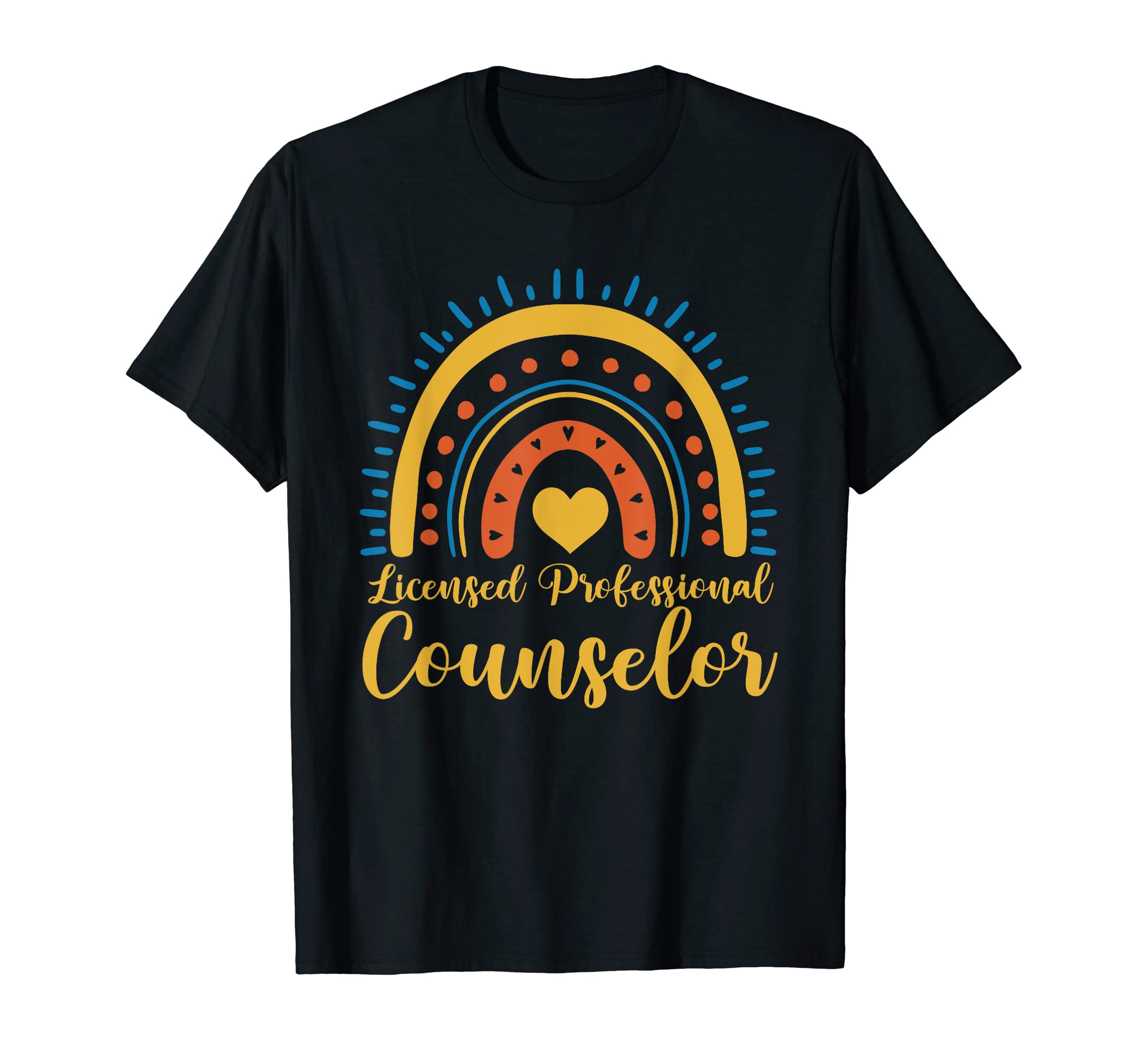 Licensed Professional Counselor Rainbow T-Shirt - Graphic Print for Adults - T-Shirt, Sweatshirt, Hoodie