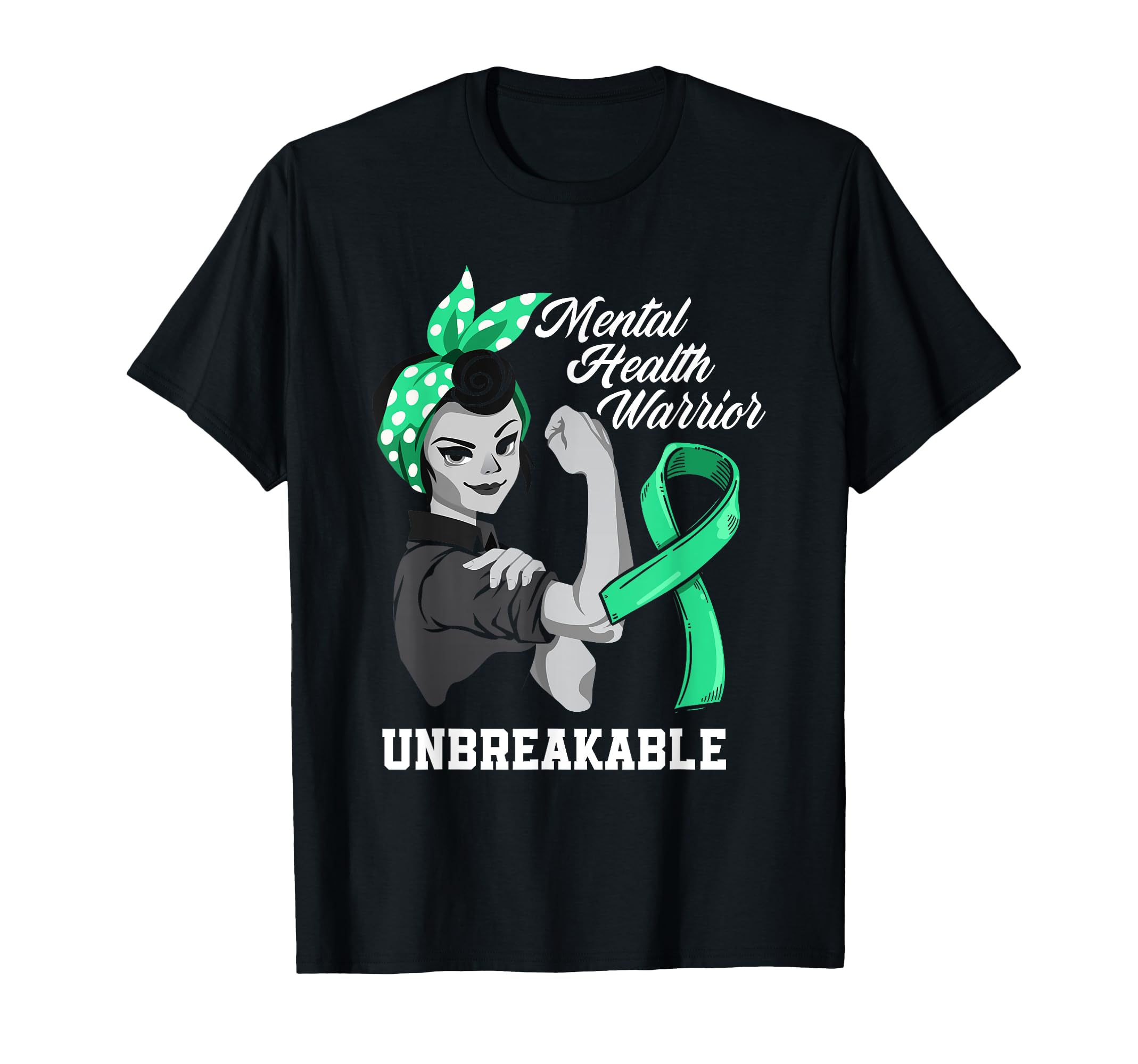 Mental Health Warrior Unbreakable T-Shirt - Custom Art Print for Adults - T-Shirt, Sweatshirt, Hoodie