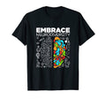 Autism Awareness Embrace T-Shirt - Custom Art Print Men Women - T-Shirt, Sweatshirt, Hoodie