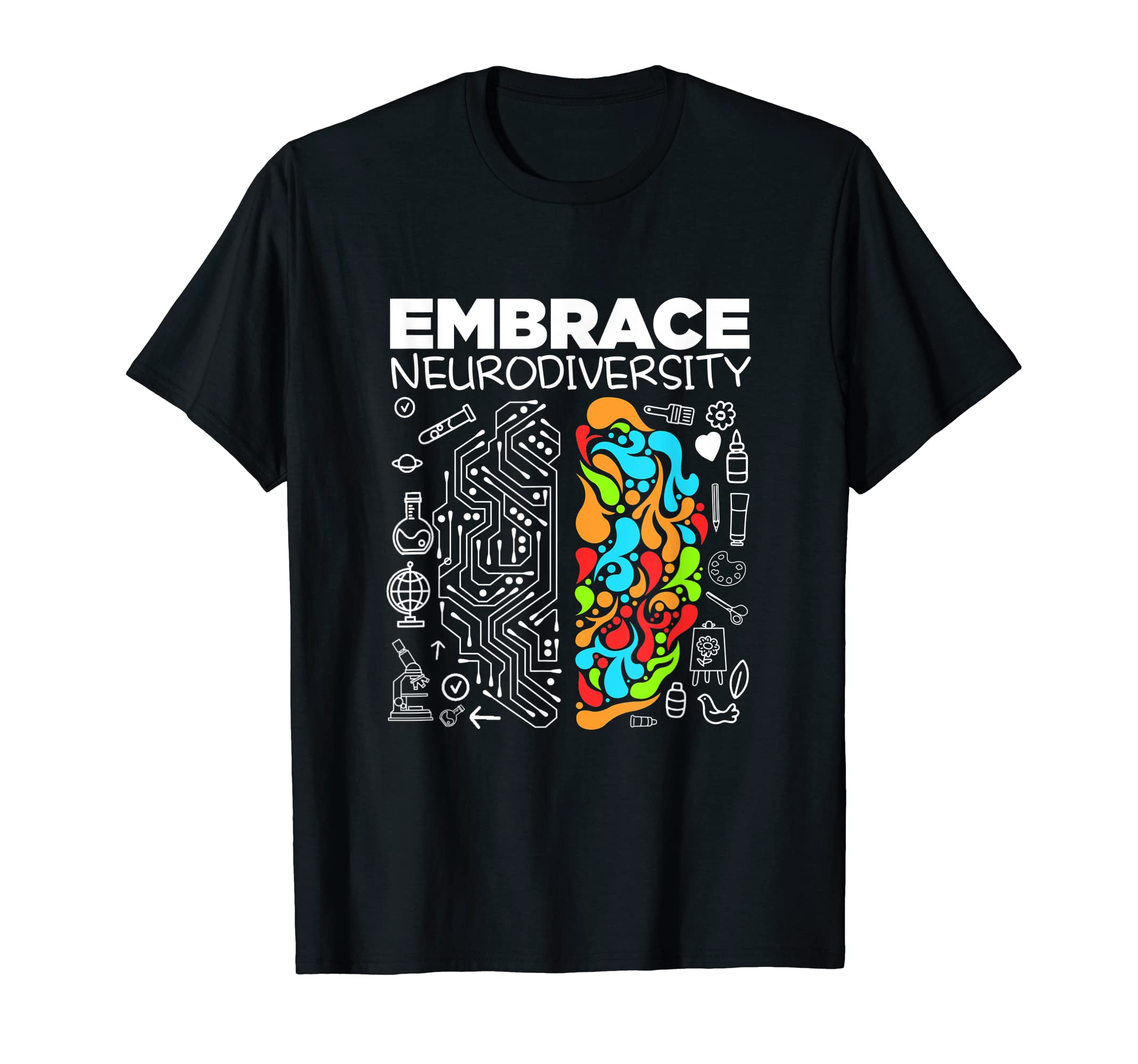 Autism Awareness Embrace T-Shirt - Custom Art Print Men Women - T-Shirt, Sweatshirt, Hoodie