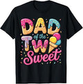 Dad of the Two Sweet Ice Cream Lover 2nd Birthday Girl T-Shirt Unisex T-shirt, Sweatshirt, Hoodie, Long Sleeve Tee - T-Shirt, Sweatshirt, Hoodie