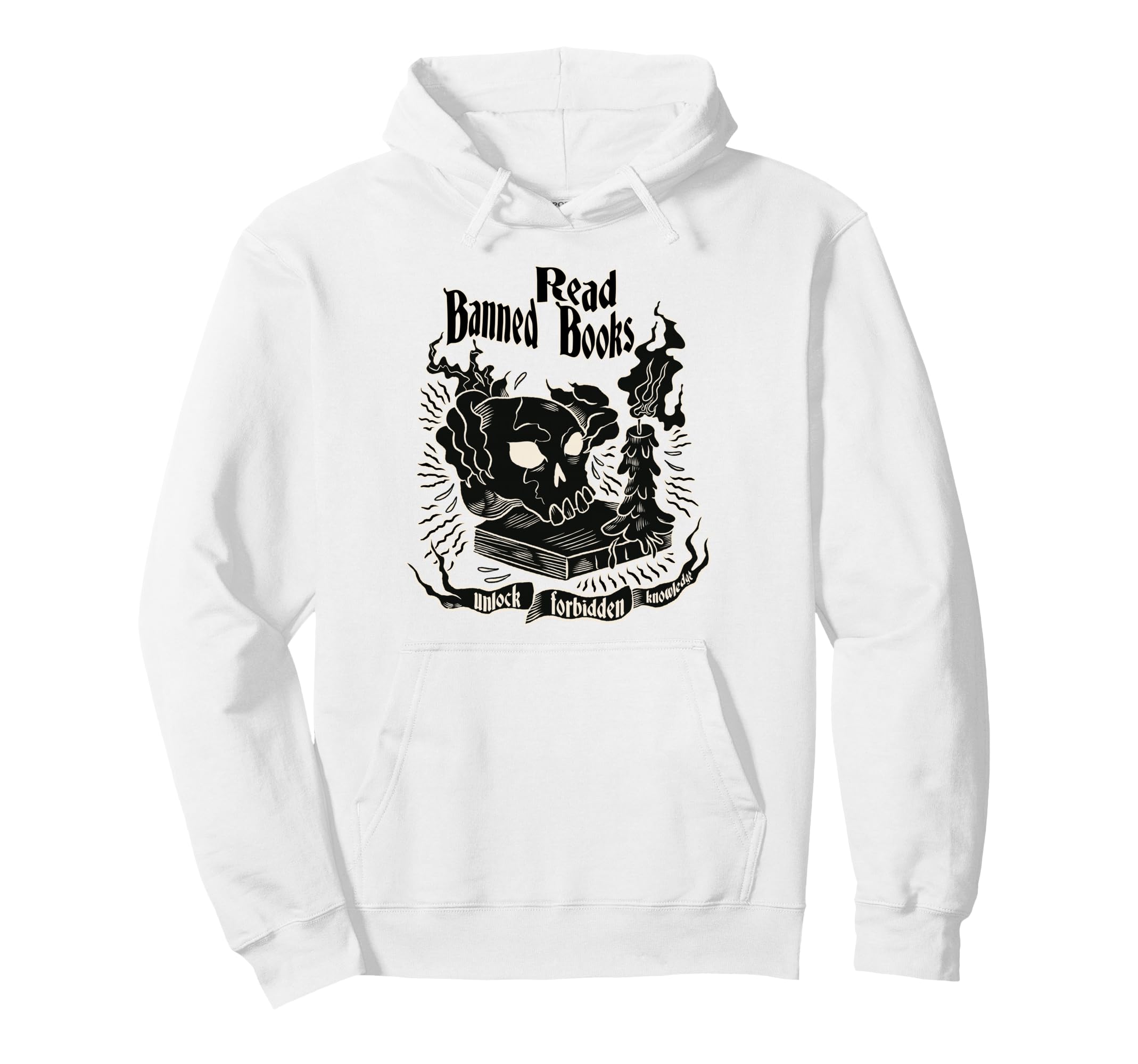 Read Banned Books Unlock Forbidden Knowledge Hoodie - Graphic Print Unisex - T-Shirt, Sweatshirt, Hoodie