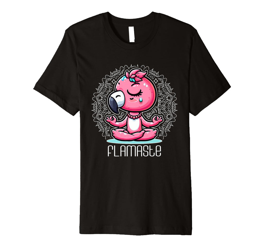 Flamaste Funny Flamingo Yoga Meditation T-Shirt - Trendy Graphic Men Women - T-Shirt, Sweatshirt, Hoodie