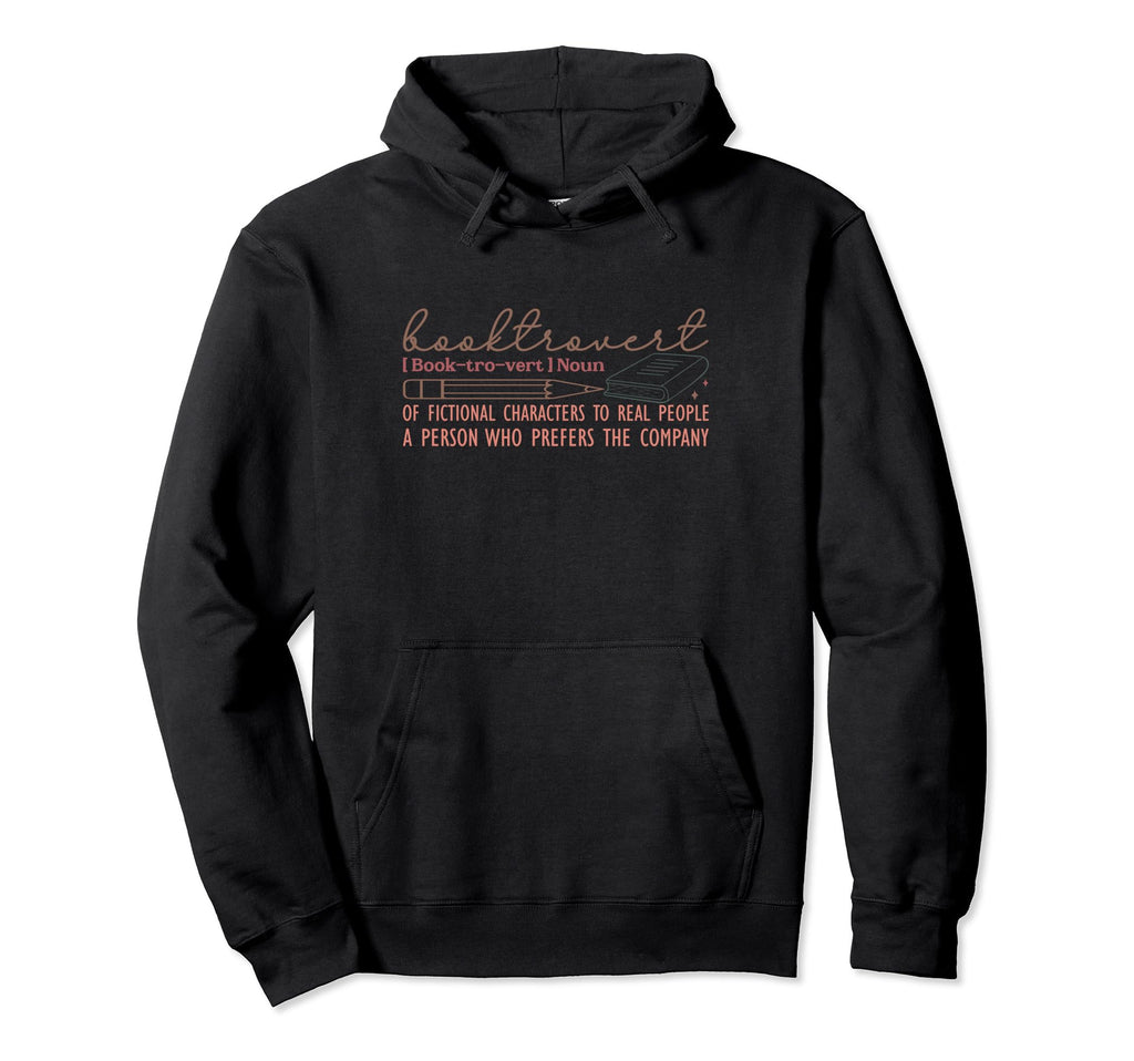 Booktrovert Funny Definition Book Lovers Hoodie - Custom Art Print Unisex - T-Shirt, Sweatshirt, Hoodie