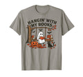 Halloween Ghost Hanging My Books Book T-Shirt - Trendy Graphic Men Women - T-Shirt, Sweatshirt, Hoodie